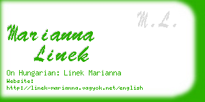 marianna linek business card